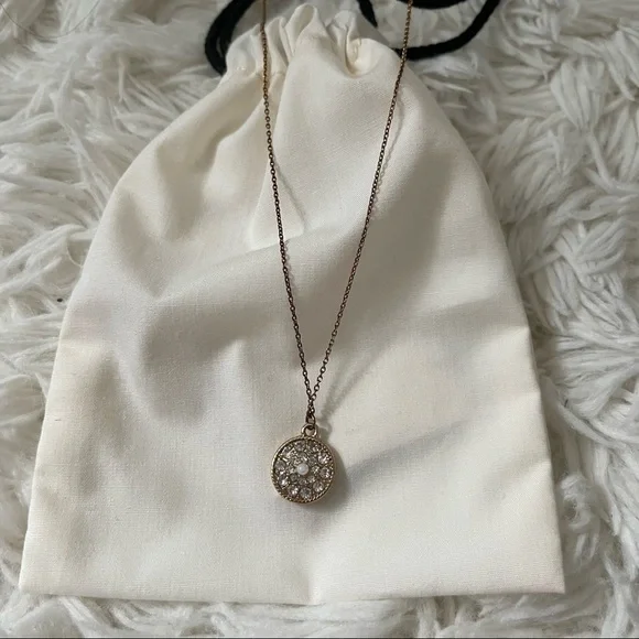 3/$25 Rhinestone Disc Necklace - Picture 2 of 4